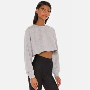 ALO Yoga Double Take Pullover - Heather Grey Small